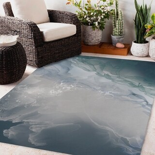AGATE BLUE Outdoor Rug By Kavka Designs - Bed Bath & Beyond - 34348824