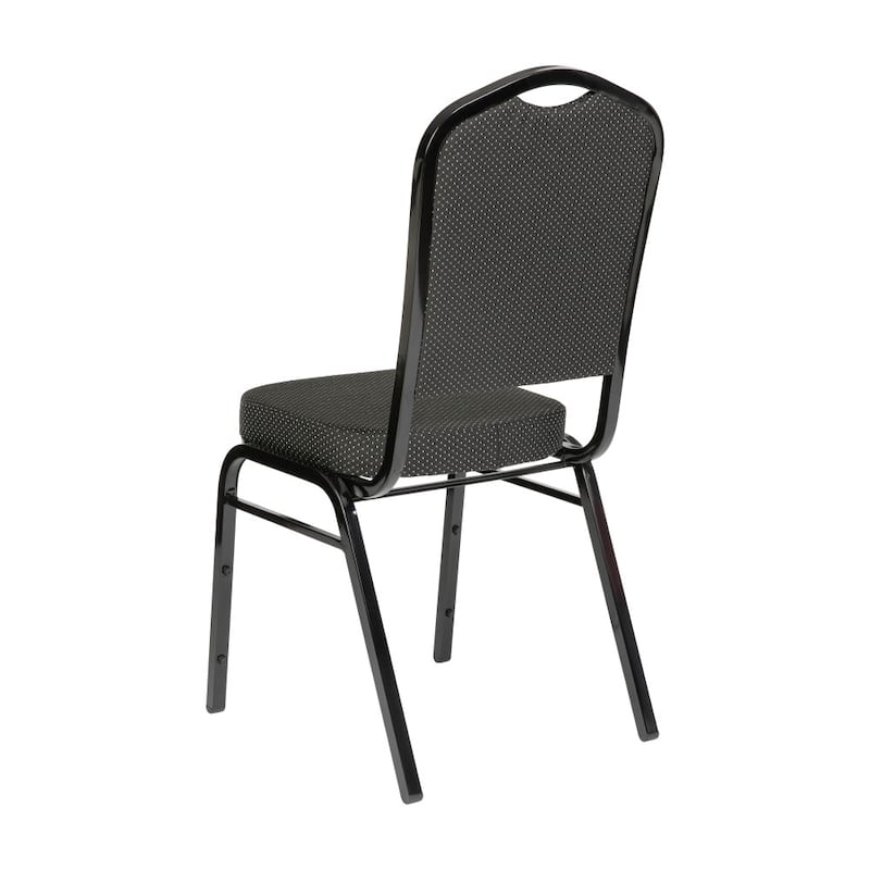 4 Pack Crown Back Stacking Banquet Chair - 20.25"D x 17.25"W x 38"H