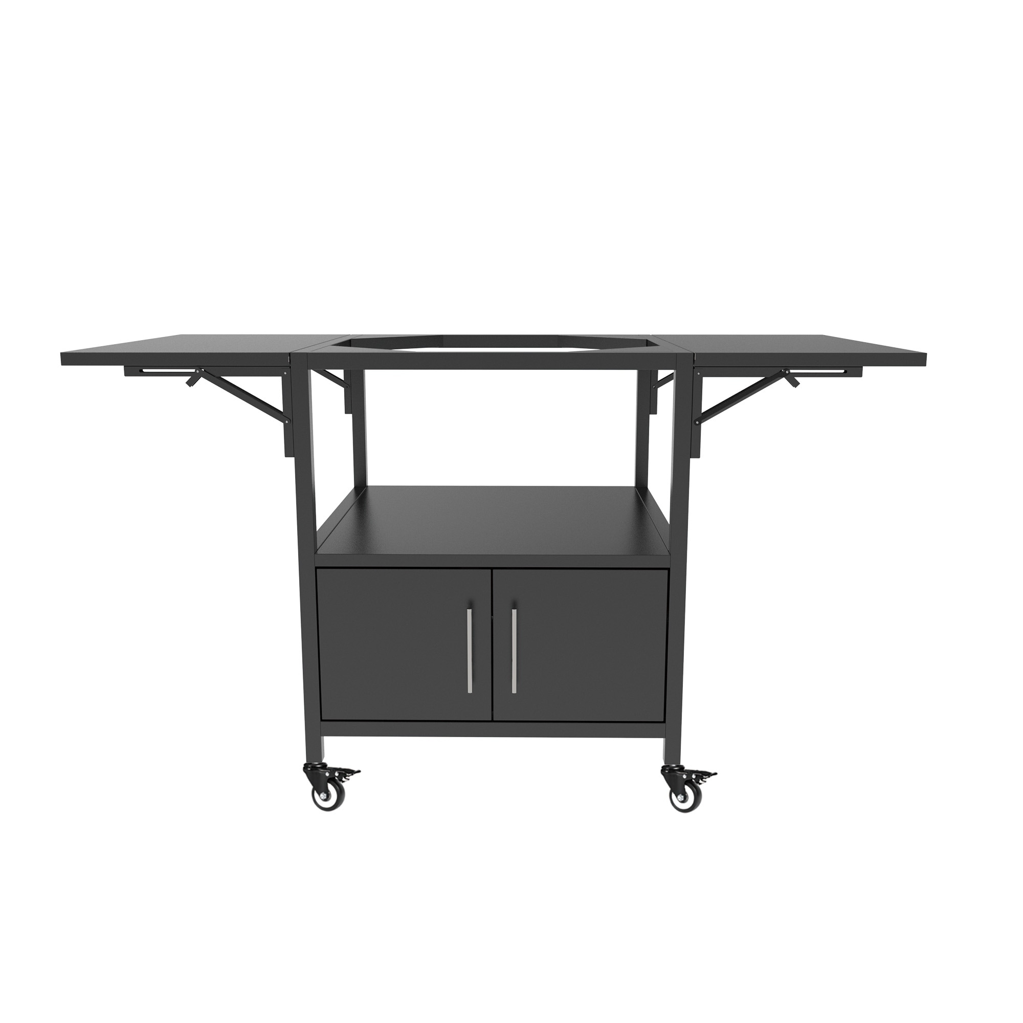 Big Green Egg Table with 2 Folding Side Shelves - Overstock - 43739758