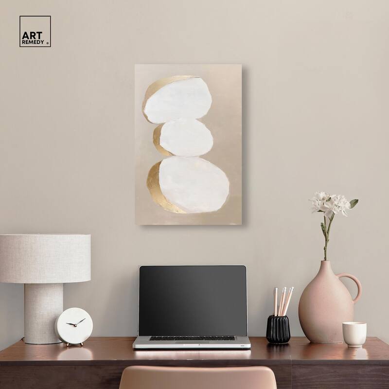 Stacked Stones I Canvas by Art Remedy, Gallery Wrapped