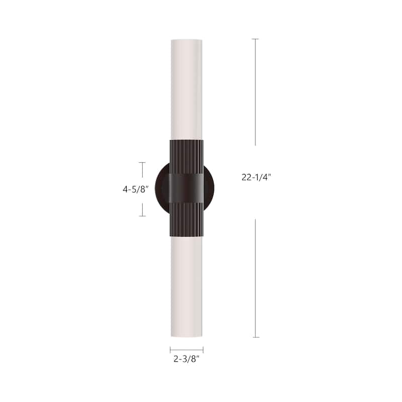 Alora Lighting VL416102 Rue 2 Light 8" Tall Wall Sconce