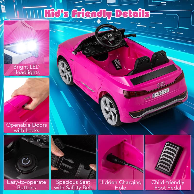 Gymax 12V Kids Ride On Car w/Remote Control 4 Wheels Suspension 3