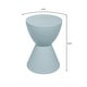 preview thumbnail 16 of 143, Boyd Round Side Table with Ribbed Design Base - Accent Hourglass End Table with Removable Lid for Living Room & Bedroom