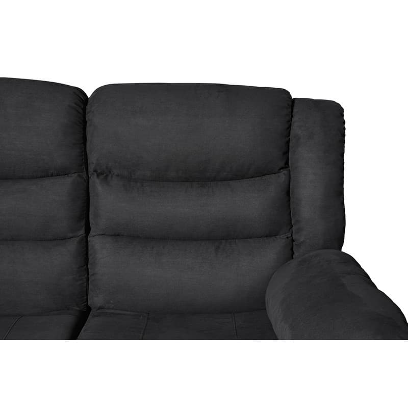 82" Width Polyester/Suede 5-Piece Manual Reclining Sectional Sofa