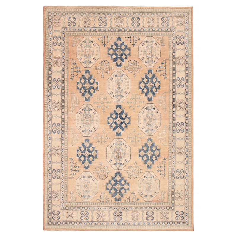 ECARPETGALLERY Hand-knotted Finest Ghazni Copper, Tan Wool Rug - 9'1 x 13'5 - Copper/ Tan - 9'1 x 13'5