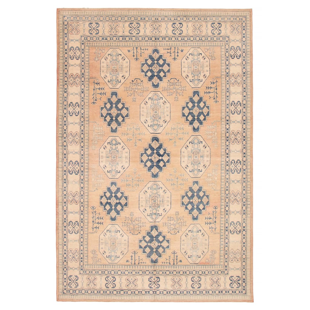 ECARPETGALLERY Hand-knotted Finest Ghazni Copper, Tan Wool Rug - 9'1 x 13'5