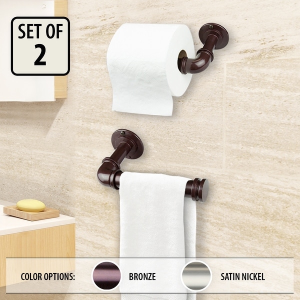 InStyleDesign Industrial Pipe Design Single Toilet Paper Towel