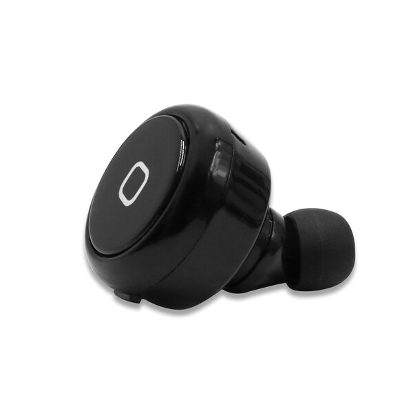 Black Mini In-ear Invisible Wireless bluetooth 4.0 with Mic Earbud Headphone