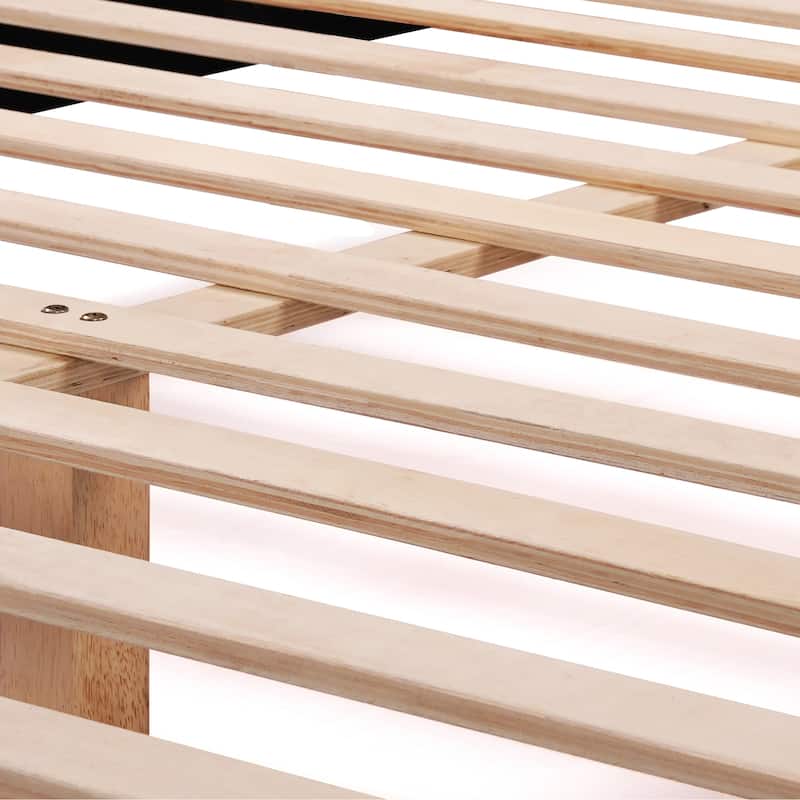 Arlo Button Tufted Beige Fabric Bed