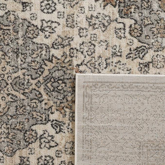 Traditional Cream/Beige Oriental Area Rug