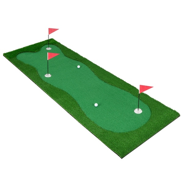 slide 2 of 19, Golf Putting Green with Realistic Artificial Grass Turf