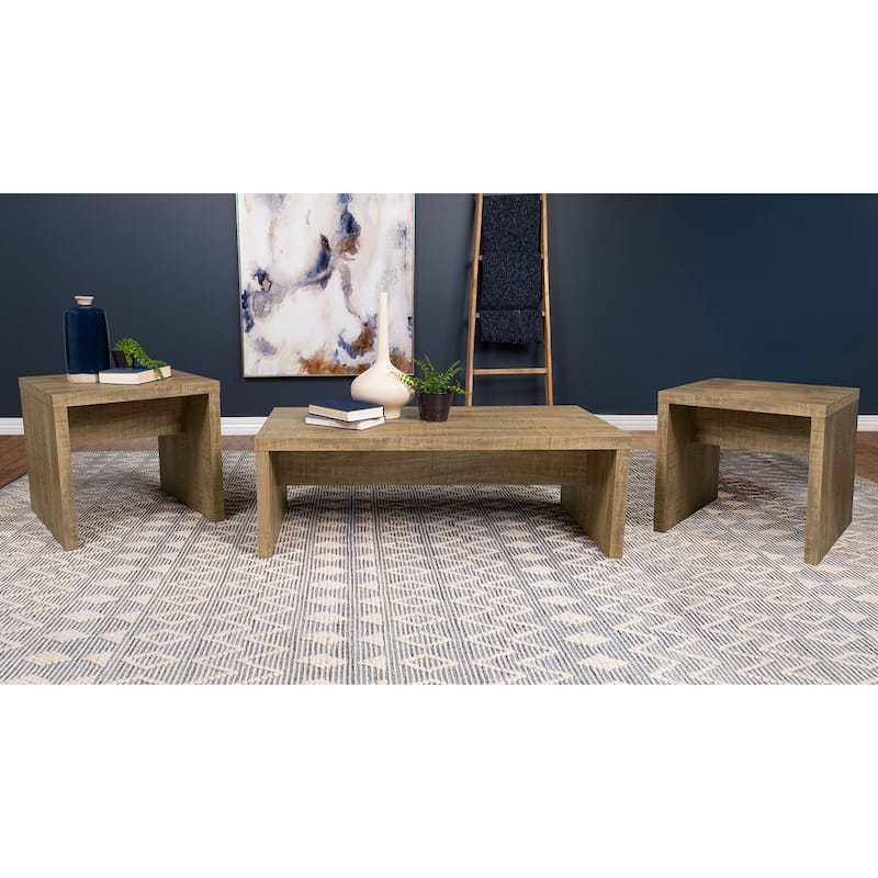 Rectangular Coffee and End Table Set in Mango
