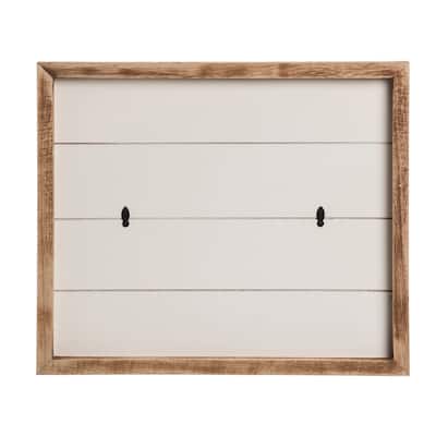 Transpac Wood 13.75 in. White Everyday Frame