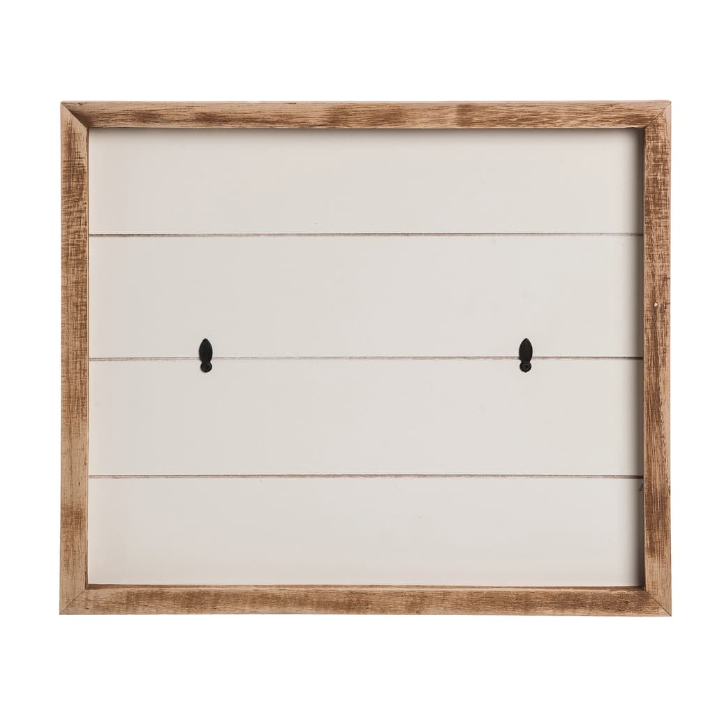 Transpac Wood 13.75 in. White Everyday Frame