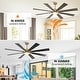 preview thumbnail 12 of 18, Vaczon 72" Modern Brass Plywood Large Smart Ceiling Fan with Dimmable LED Light and Remote - 72" - Remote & App Control