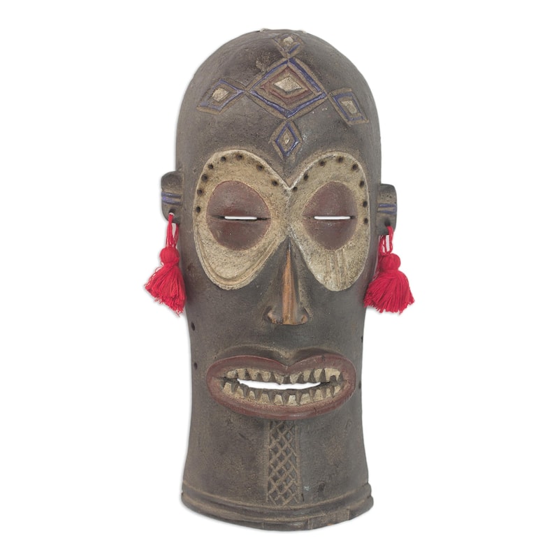 Novica Handmade Chihongo African Wood Mask