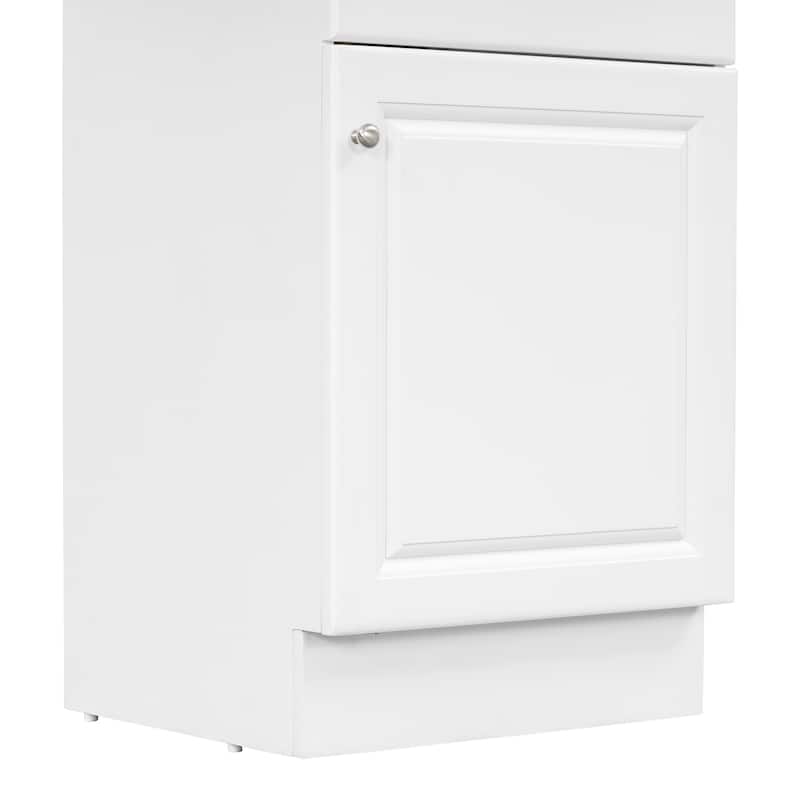 Bathroom Vanity with Sink, Vanity Set with Adjustable Shelf, Bathroom Cabinet with Storage Rack and Soft Closing Door