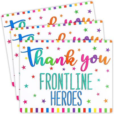 Thank You Frontline Heroes Sign (11.5 x 9 In, 3 Pack)