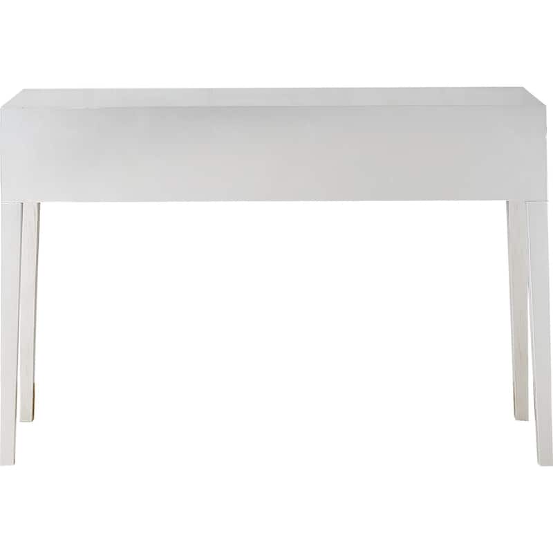 HomeRoots 48" Silver Mirrored Glass Console Table - 48.00 in. x 31.20 in. x 16.80 in.