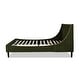 preview thumbnail 53 of 202, Aspen Mid-Century Modern Performance Fabric Low Profile Upholstered Platform Bed