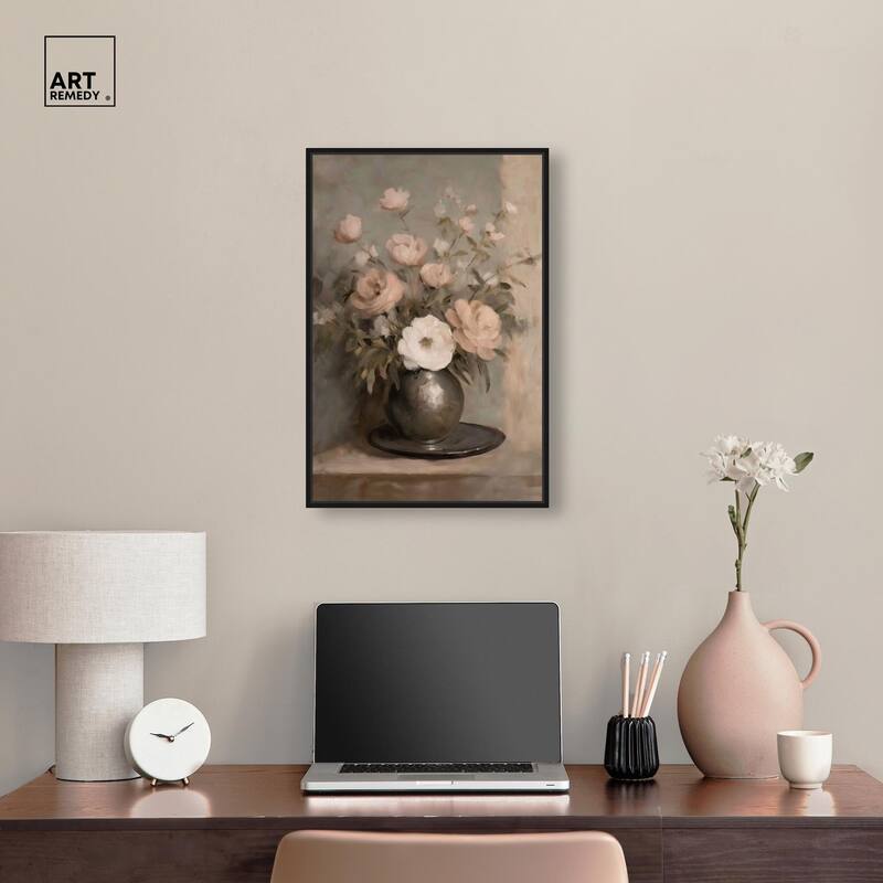 Porcelain Pink Canvas by Art Remedy