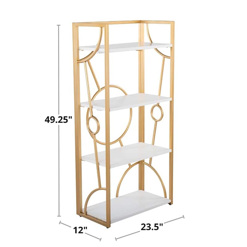 Silver Orchid Loretta Bookcase