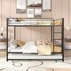 preview thumbnail 1 of 7, Separatable Metal Bunk Bed with Trundle