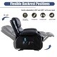 preview thumbnail 15 of 13, Faux leather manual Heated Massage Chair with Rocking
