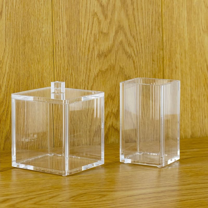 TEHOME Forti Bathroom Accessory Set - Clear