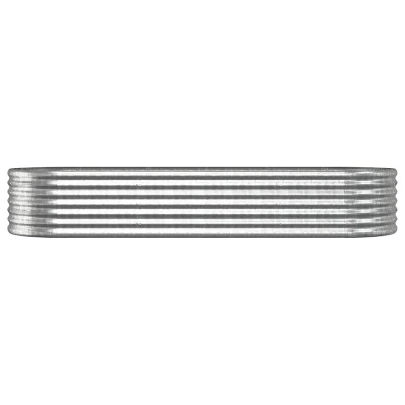vidaXL Raised Garden Bed Raised Flower Bed Galvanized Steel Outdoor Planter