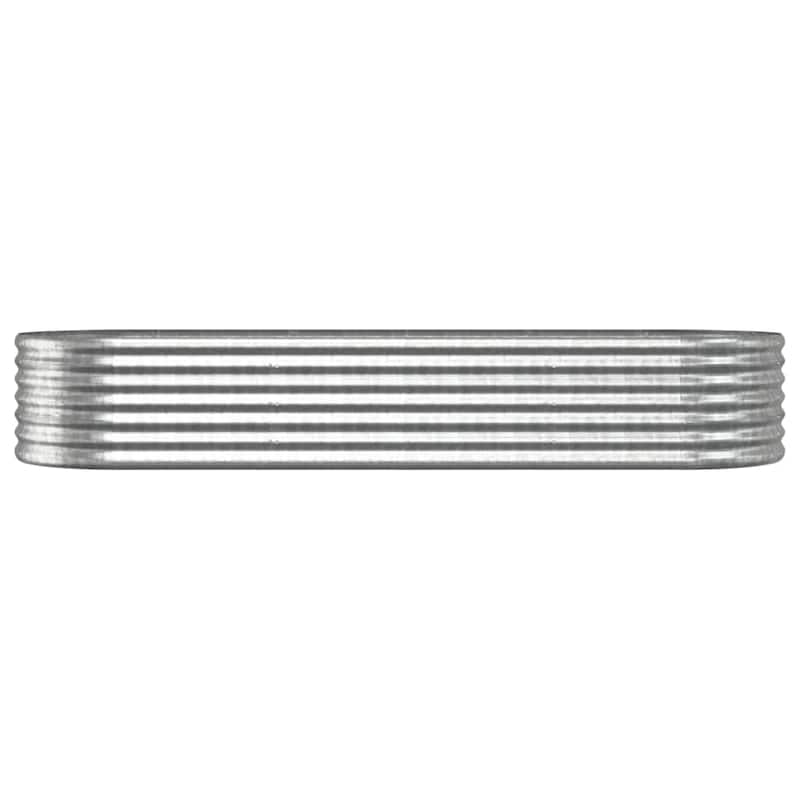 vidaXL Raised Garden Bed Raised Flower Bed Galvanized Steel Outdoor Planter