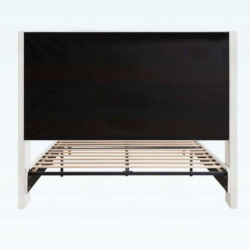 Minimalist Designs High Headboard Upholstered Platform Bed