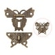 preview thumbnail 3 of 1, 4 Sets Wood Case Box Clasp Closure Hasp Latches Bronze Tone 50 x 43mm - 50mm x 43mm,4 pcs