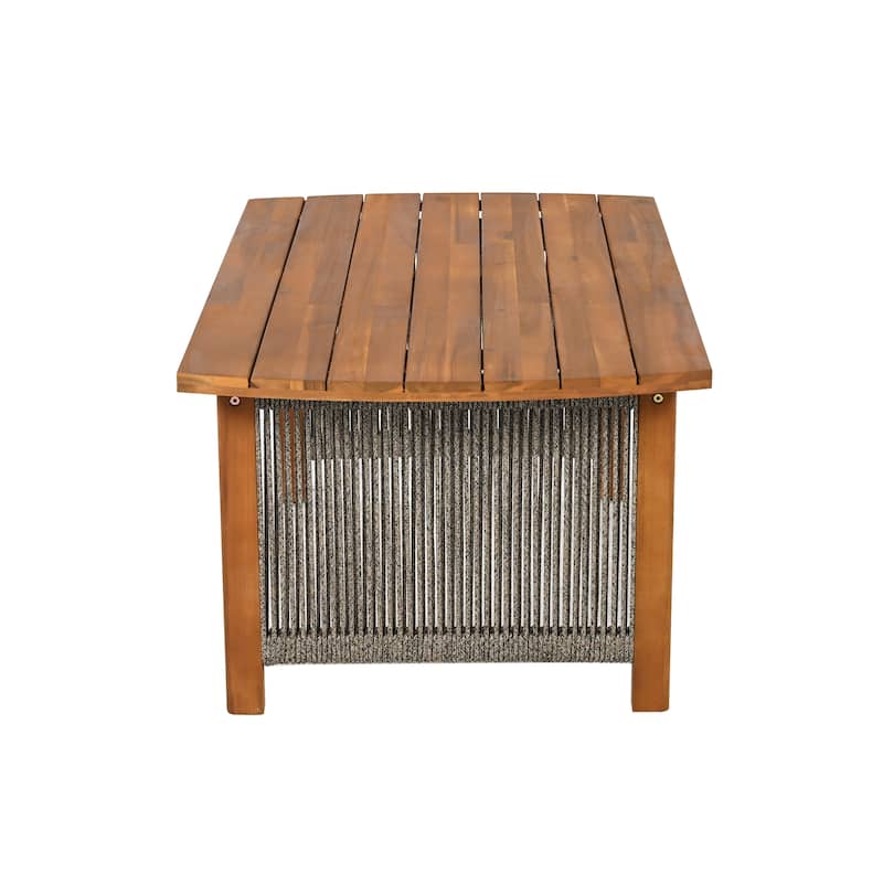 Christopher Knight Home - Calderwood Acacia Wood 5-Piece Outdoor Chat Set