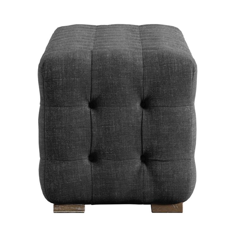 Knightsbridge Linen Fabric Tufted Bench by iNSPIRE Q Artisan