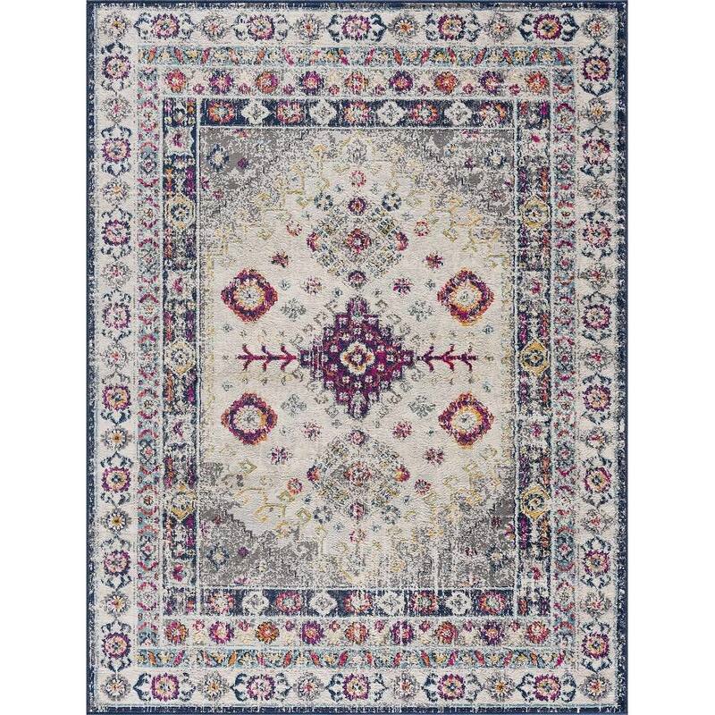 Tigris Barley Bohemian Rustic Vintage Distressed Farmhouse Area Rug