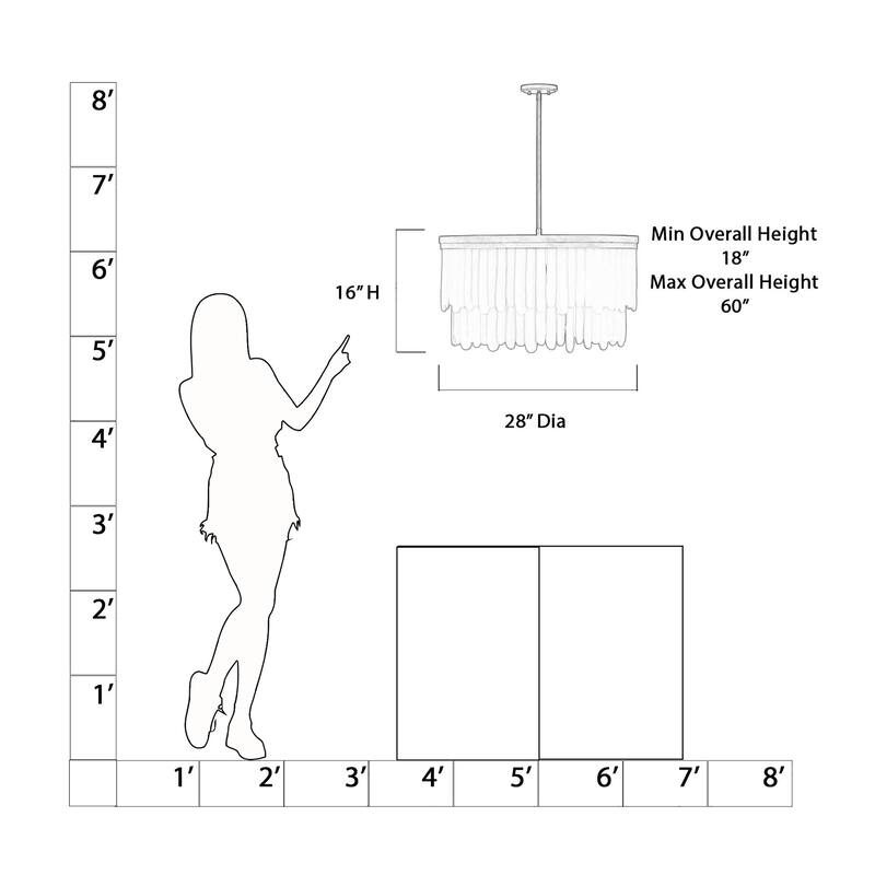 Minka Lavery 2079 Briscade 9 Light 28" Wide Multi Light Pendant
