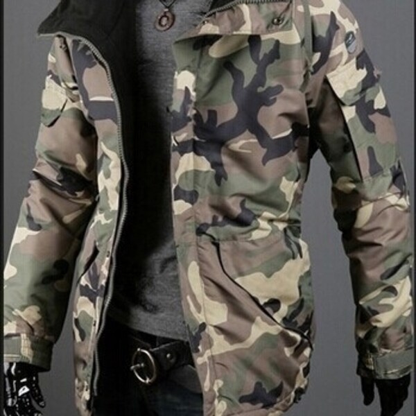 Camouflage coat mens Clearance