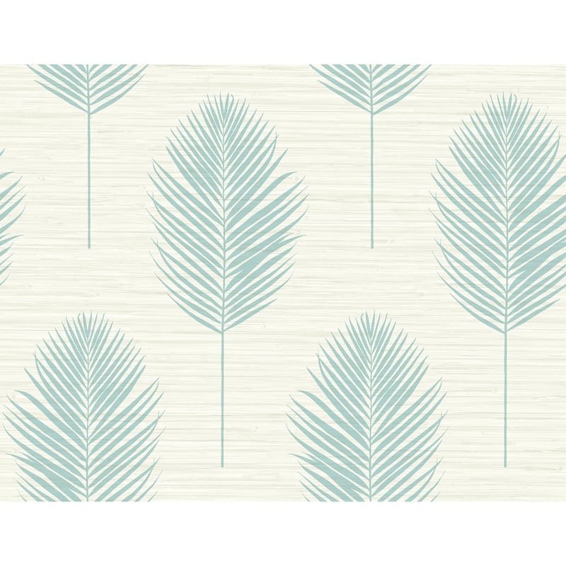 A-Street Prints Bali Aqua Fern Wallpaper