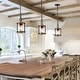 preview thumbnail 1 of 11, The Gray Barn Farmhouse 1-Light Cylinder Pendant Glass Lighting for Kitchen Island