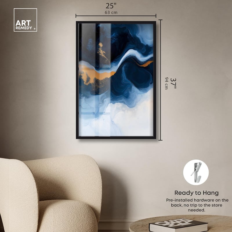 Blue Deep I Shadowbox by Art Remedy