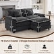 preview thumbnail 46 of 109, Modular Cloud Chenille Sectional Sofa with Ottomans, Deep Seat Convertible L-Shaped or U-Shaped Couch