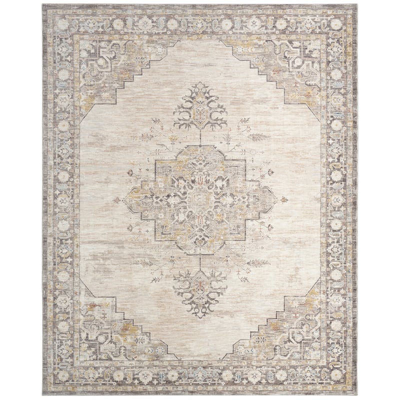 Nourison Heirloom Blend Indoor only Grey Persian Area Rug