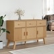 preview thumbnail 2 of 3, vidaXL Sideboard OLDEN Brown 44.9"x16.9"x28.9" Solid Wood Pine - 44.9" x 16.9" x 28.9"