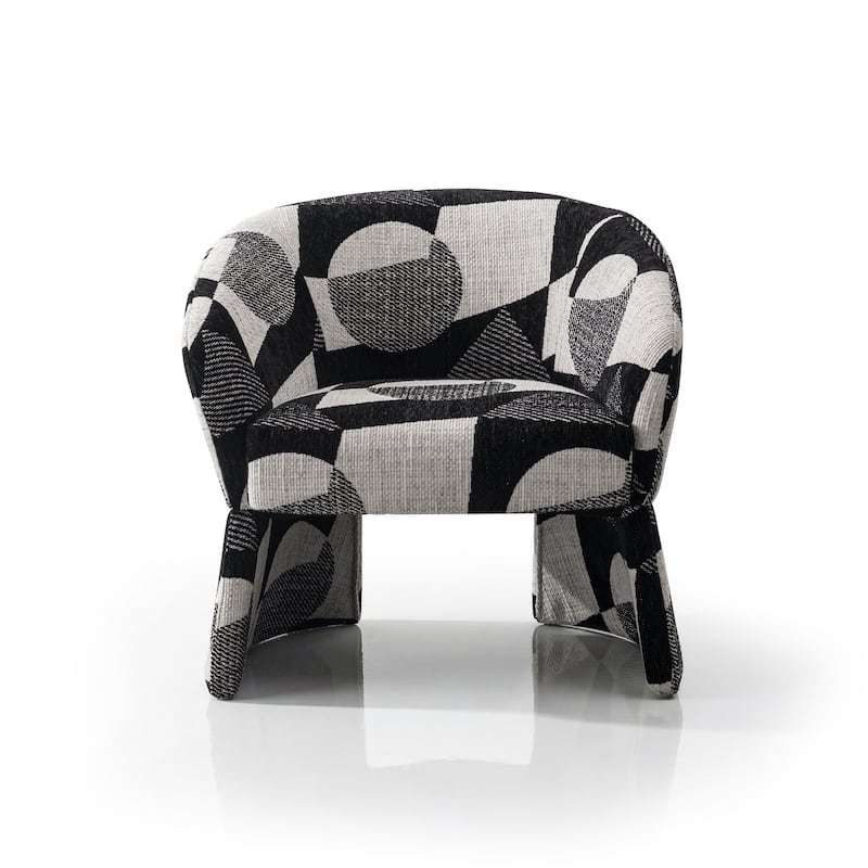 Furniture of America Premier Modern 31-inch Premium Upholstered Barrel Fully Assembled Accent Chair