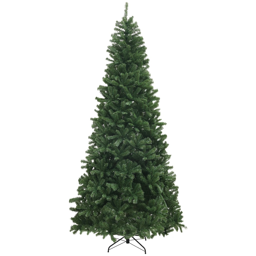 9FT Artificial Christmas Tree, Wide & Realistic Pine Shape, Safe Flame-Retardant Design