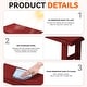 preview thumbnail 57 of 58, 3-Piece HDPE Outdoor Dining Set with Umbrella Hole Table and Two 2-Person Benches
