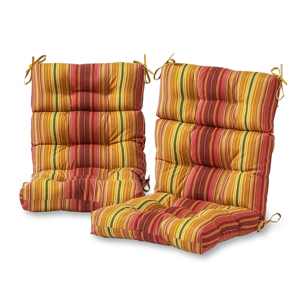 High back sales outdoor chair cushions