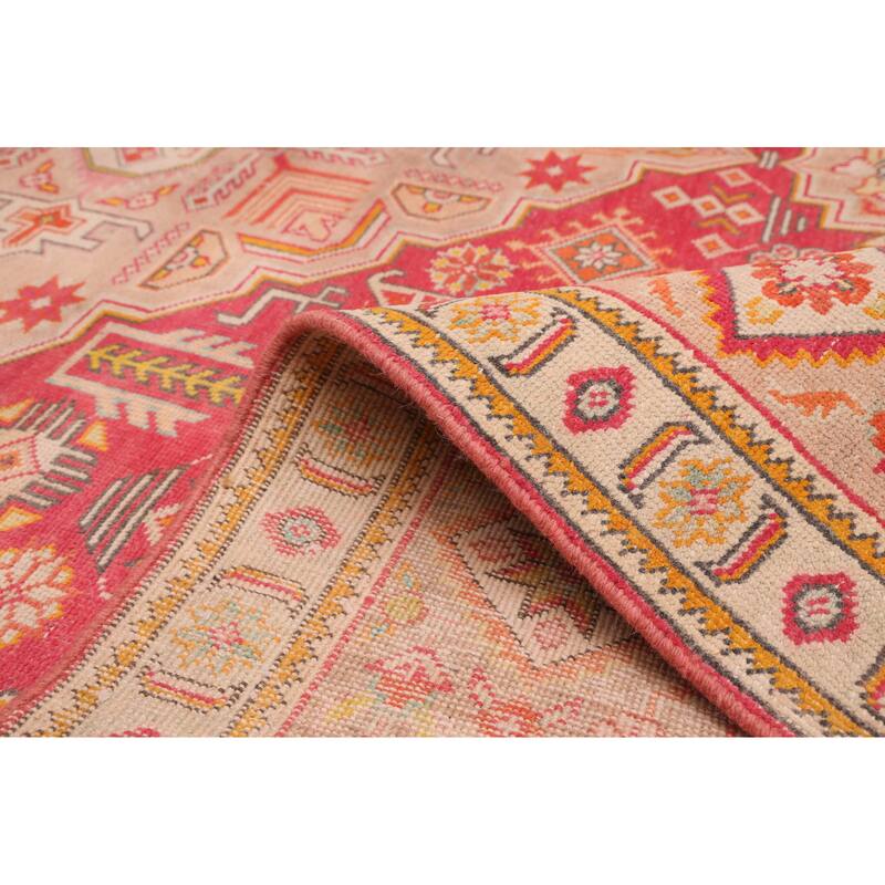 ECARPETGALLERY Hand-knotted Kayseri Vintage Red Wool Rug - 7'11 x 11'0