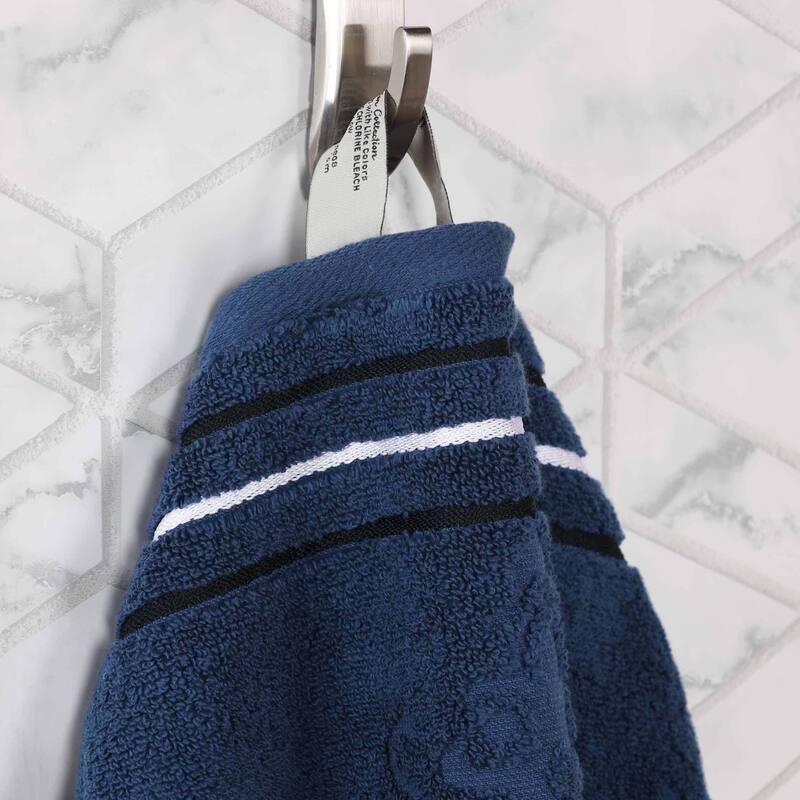 Superior Sadie Zero Twist Cotton Solid and Floral 8 Piece Towel Set